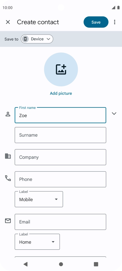 Press Surname and key in the required last name. Press Surname and key in the required last name.