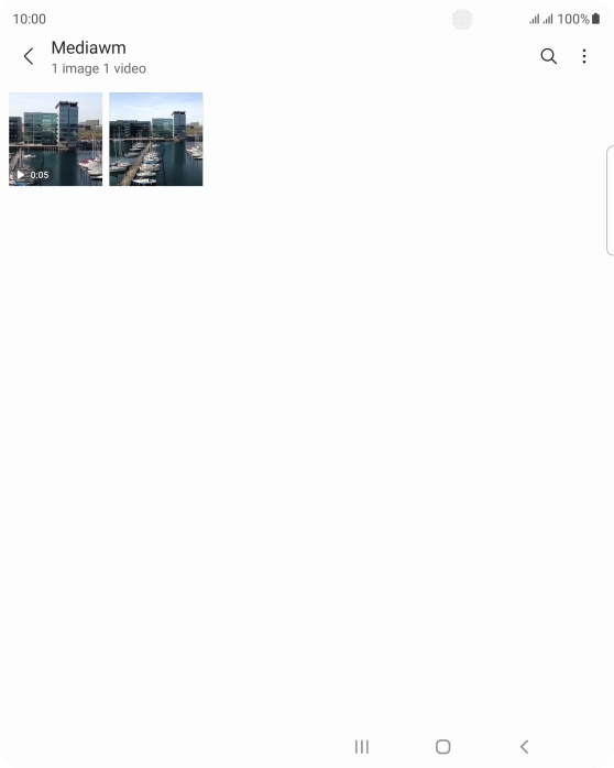 Press and hold any picture or video clip. Press and hold any picture or video clip.