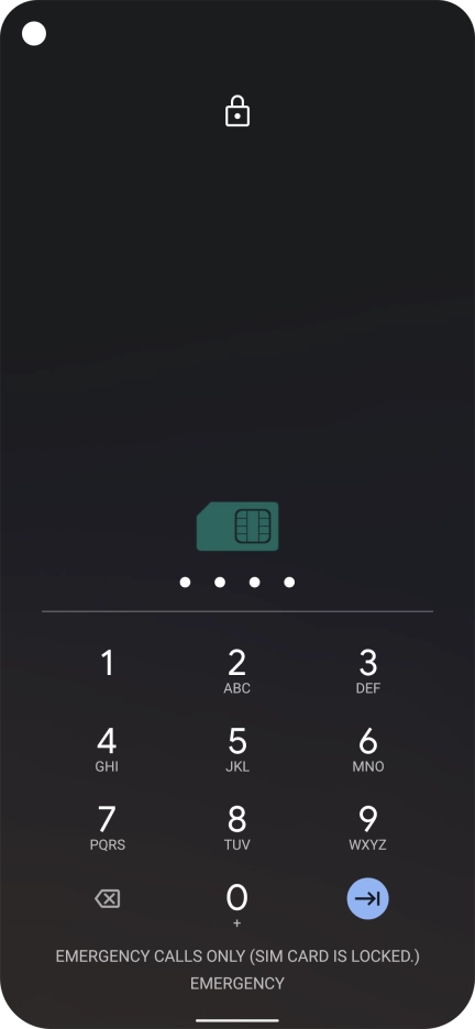 If you're asked to key in your PIN, do so and press the confirm icon. The default PIN is 1111. If you're asked to key in your PIN, do so and press the confirm icon. The default PIN is 1111.