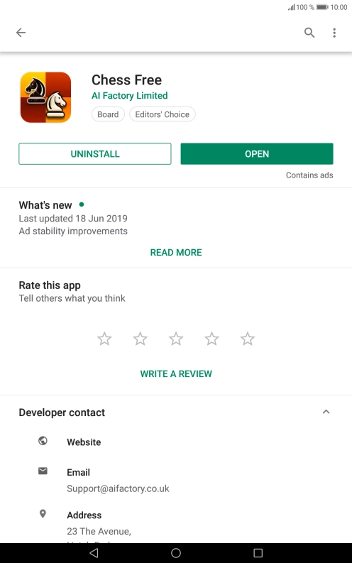 Press UNINSTALL. Press UNINSTALL.