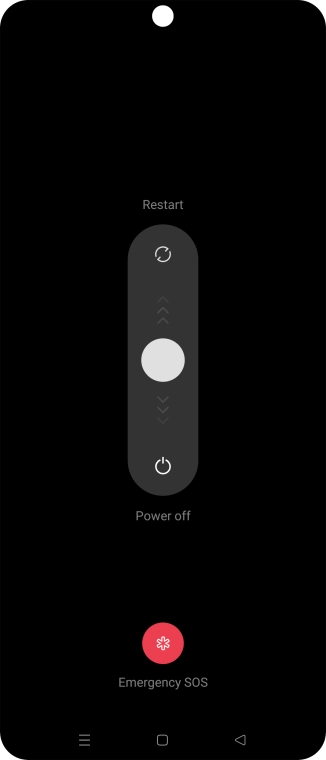Press and drag the circle downwards. Press and drag the circle downwards.