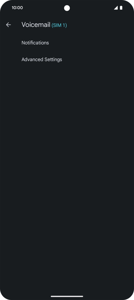 Press Advanced Settings. Press Advanced Settings.