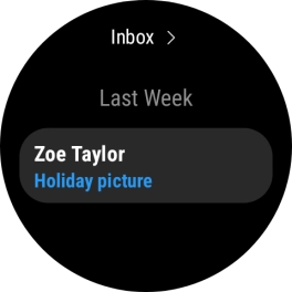 Press the required email message to read it. Press the required email message to read it.