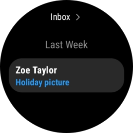 Press the required email message to read it. Press the required email message to read it.