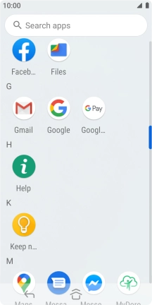 Press Gmail. Press Gmail.