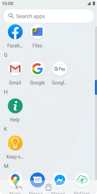 Press Gmail. Press Gmail.