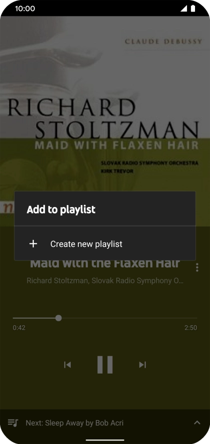 Press Create new playlist. Press Create new playlist.