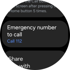 Press Emergency number to call. Press Emergency number to call.