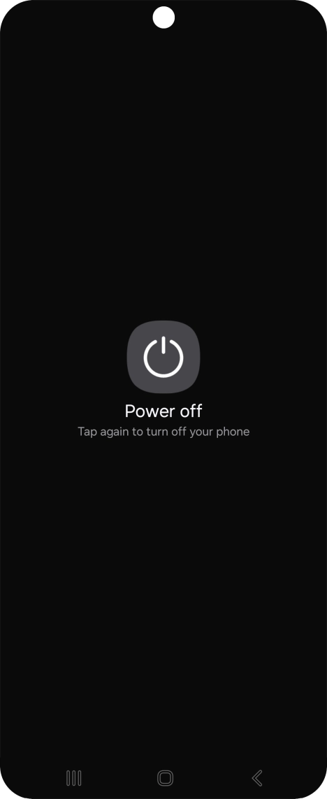 Press Power off. Press Power off.