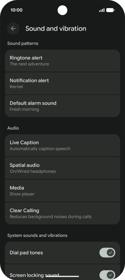 Press Ringtone alert. Press Ringtone alert.