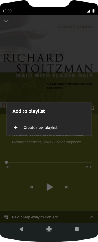 Press Create new playlist. Press Create new playlist.