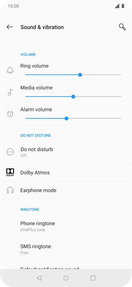 Press Phone ringtone. Press Phone ringtone.