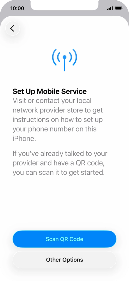 Press Scan QR Code. Press Scan QR Code.