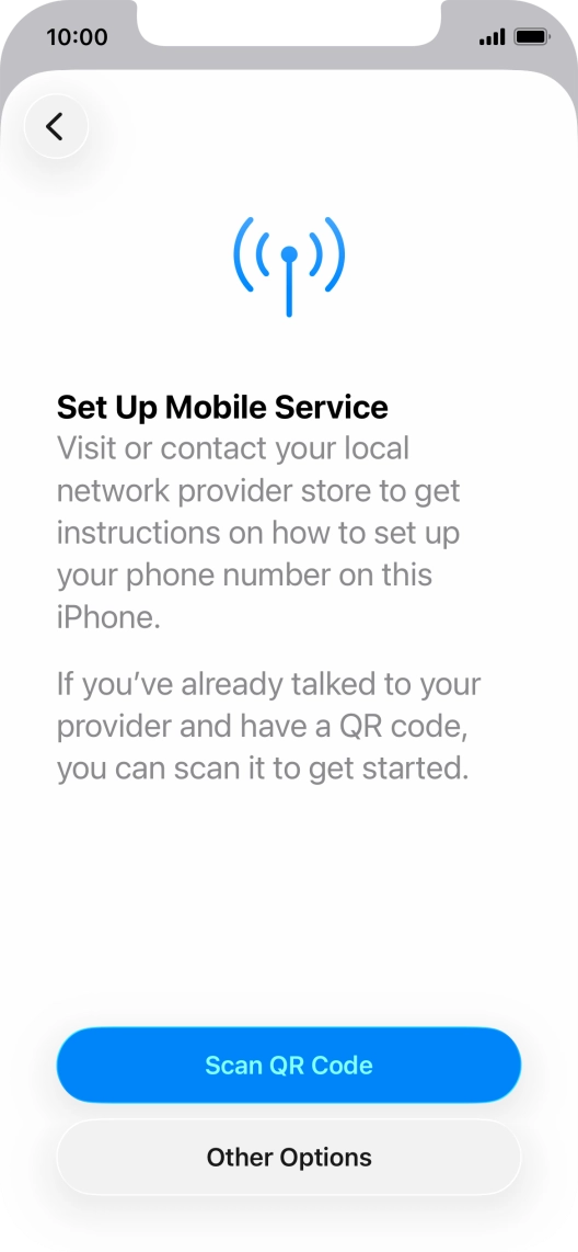 Press Scan QR Code. Press Scan QR Code.