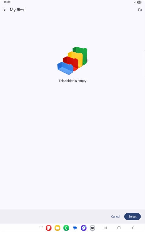 To create a new folder, press the new folder icon and follow the instructions on the screen to create a new folder. To create a new folder, press the new folder icon and follow the instructions on the screen to create a new folder.