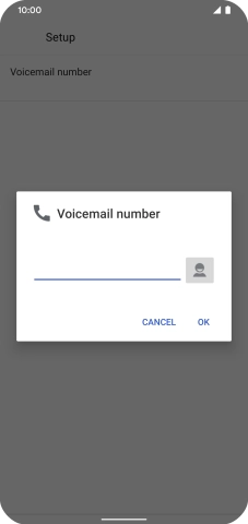 Key in +447953222222 and press OK. Key in +447953222222 and press OK.