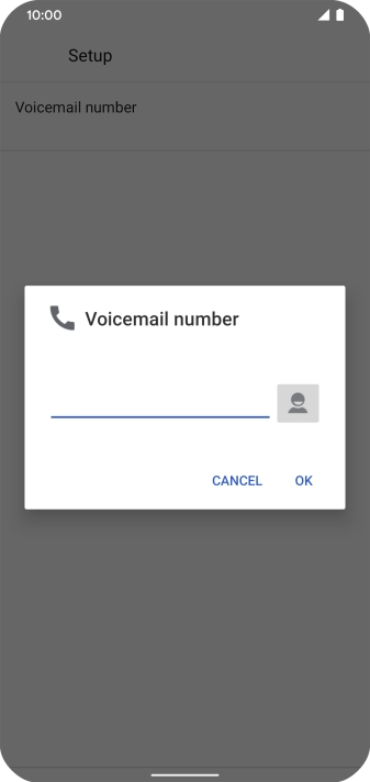 Key in +447953222222 and press OK. Key in +447953222222 and press OK.