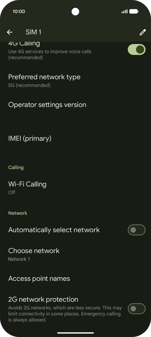 Press the indicator next to Press the indicator next to