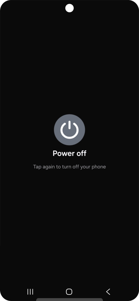 Press Power off. Press Power off.