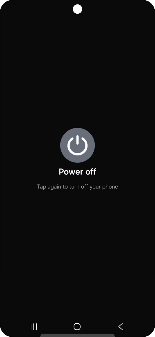 Press Power off. Press Power off.