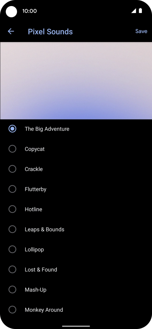 Press the required ring tones to hear them. Press the required ring tones to hear them.