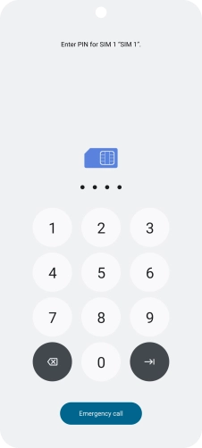 If you're asked to key in your PIN, do so and press arrow right. The default PIN is 1111. If you're asked to key in your PIN, do so and press arrow right. The default PIN is 1111.