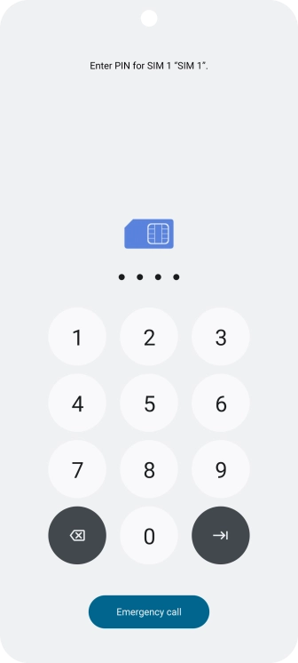 If you're asked to key in your PIN, do so and press arrow right. The default PIN is 1111. If you're asked to key in your PIN, do so and press arrow right. The default PIN is 1111.