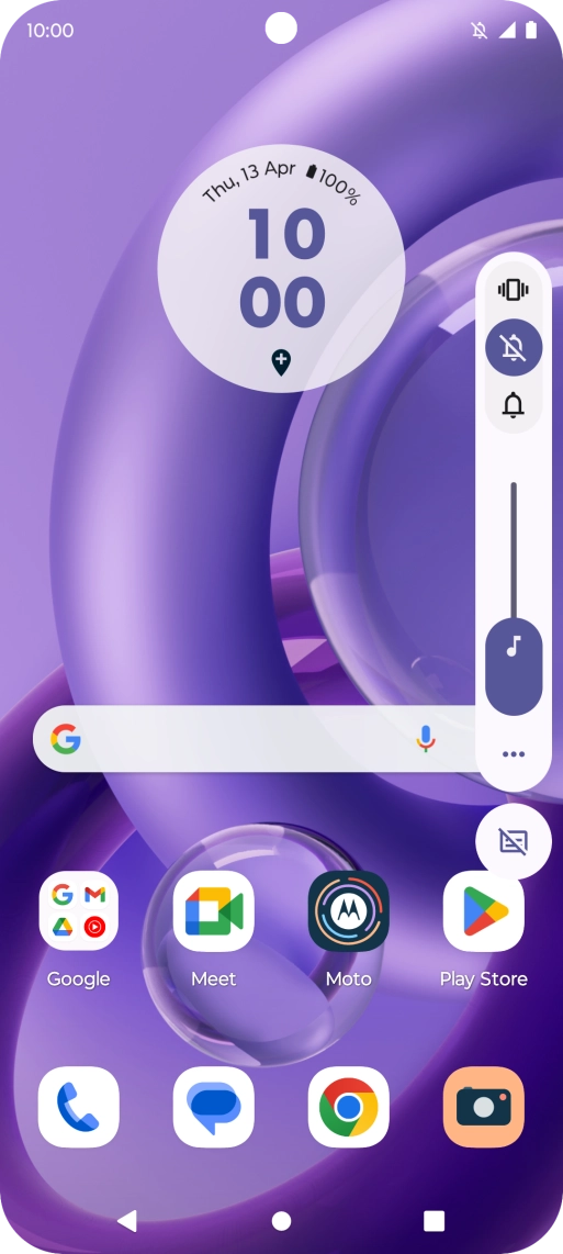 Press the sound icon to turn off silent mode. Press the sound icon to turn off silent mode.