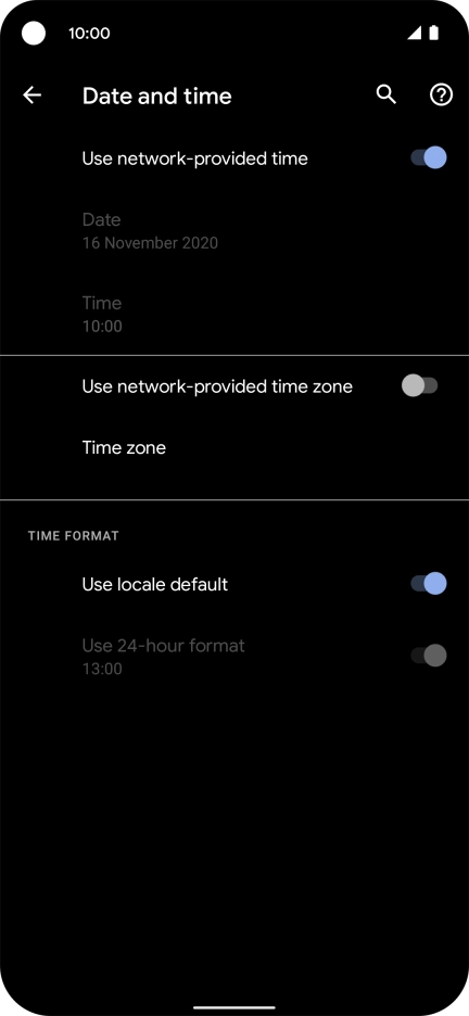Press the indicator next to Press the indicator next to