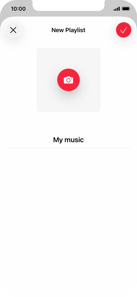 Press the confirm icon. Press the confirm icon.