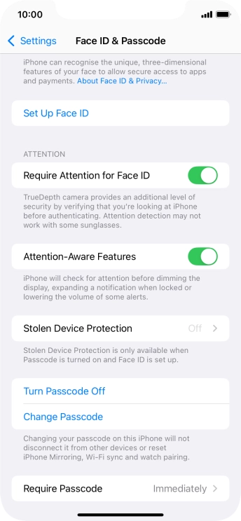 Press Turn Passcode Off and key in the phone lock code. Press Turn Passcode Off and key in the phone lock code.