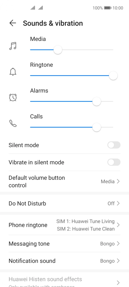 Press Phone ringtone. Press Phone ringtone.