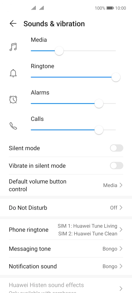 Press Phone ringtone. Press Phone ringtone.