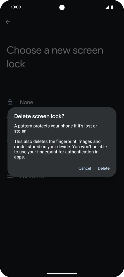 Press Delete. Press Delete.