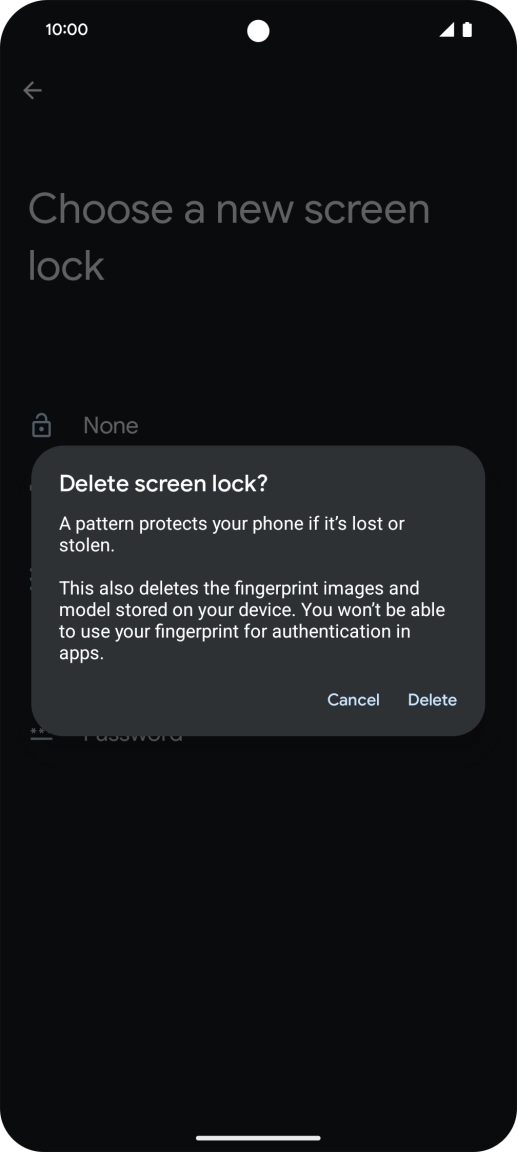 Press Delete. Press Delete.
