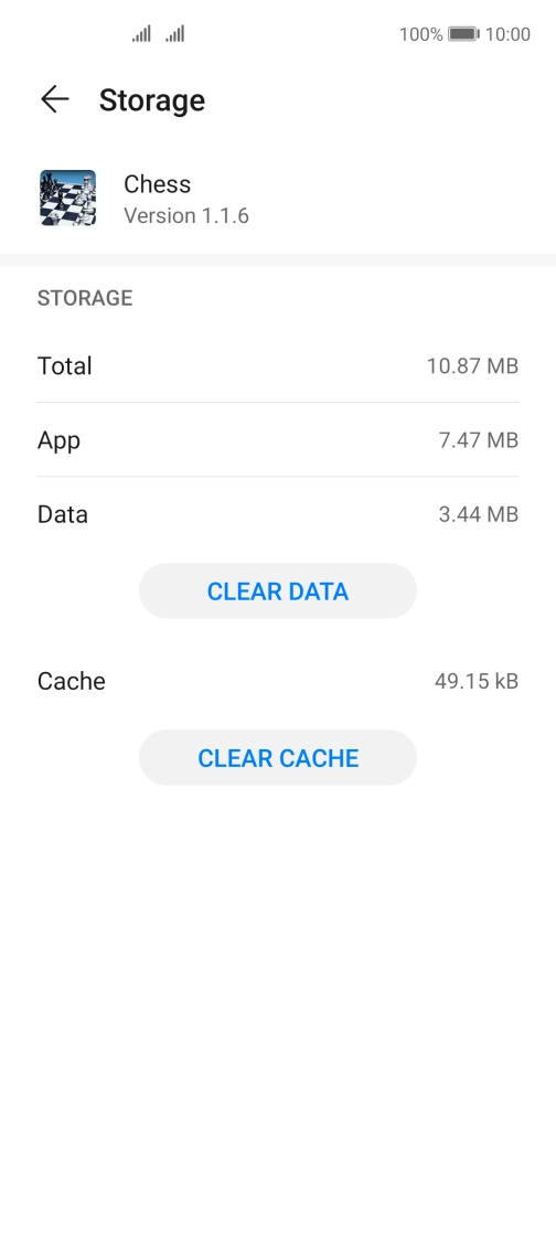 Press CLEAR CACHE. Press CLEAR CACHE.