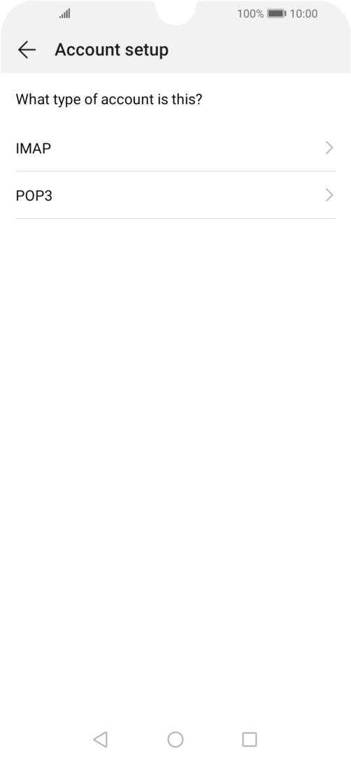 Press IMAP. Press IMAP.