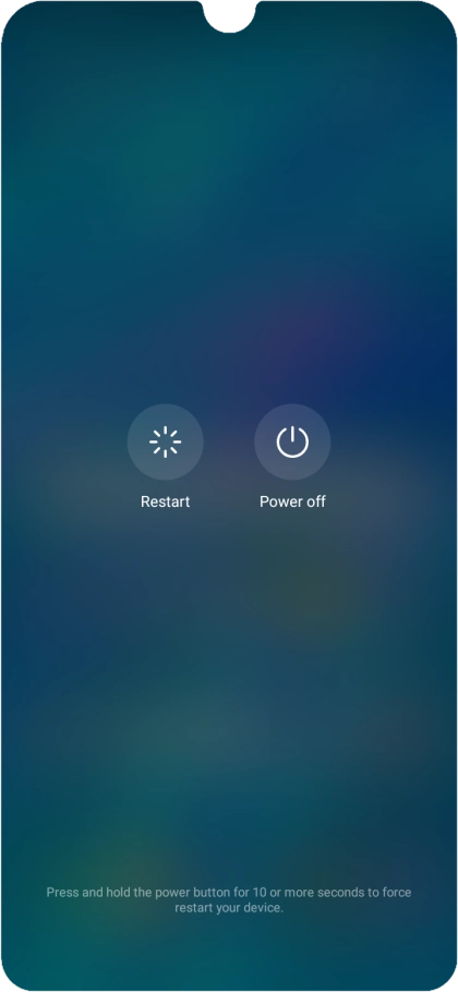 Press Power off. Press Power off.