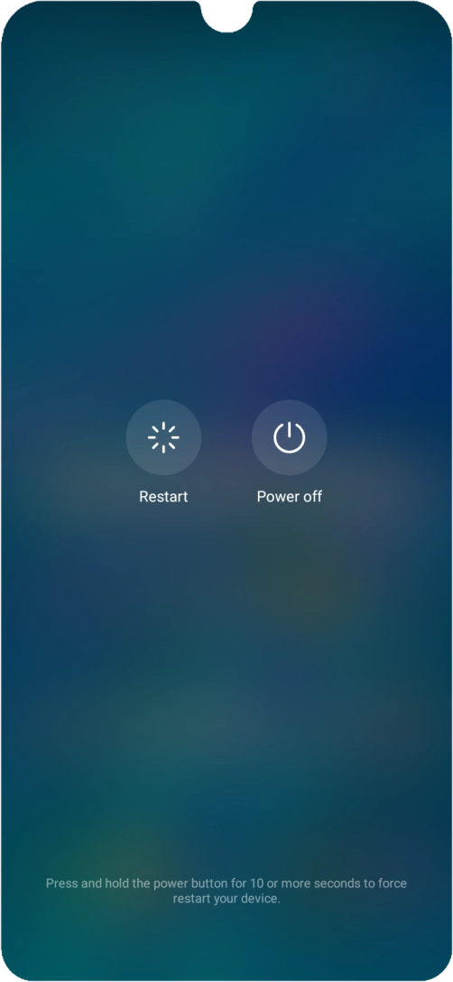 Press Power off. Press Power off.