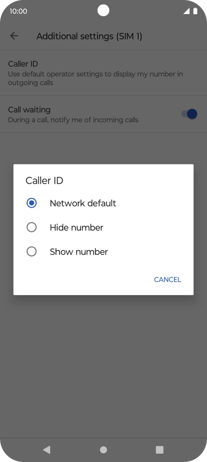 Press Show number to turn on caller identification. Press Show number to turn on caller identification.