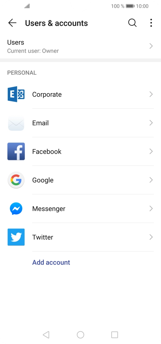 Press the menu icon. Press the menu icon.
