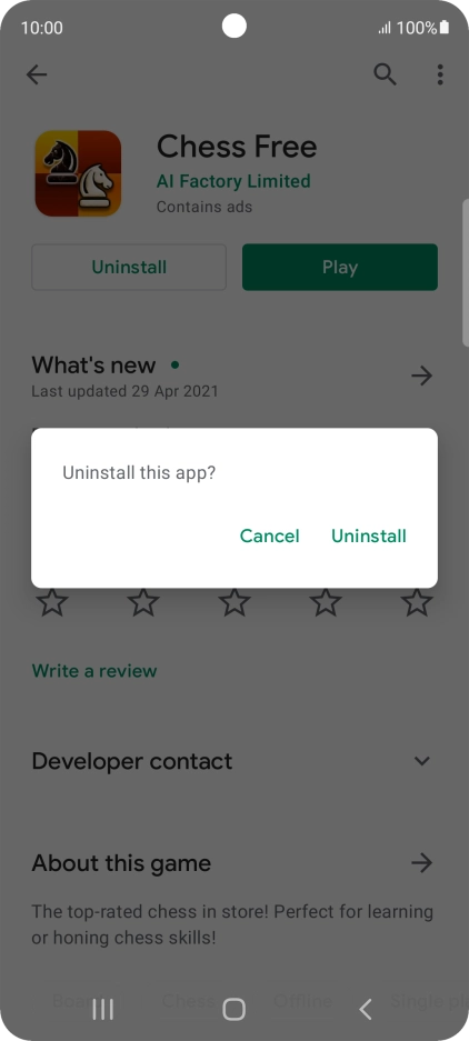 Press Uninstall. Press Uninstall.