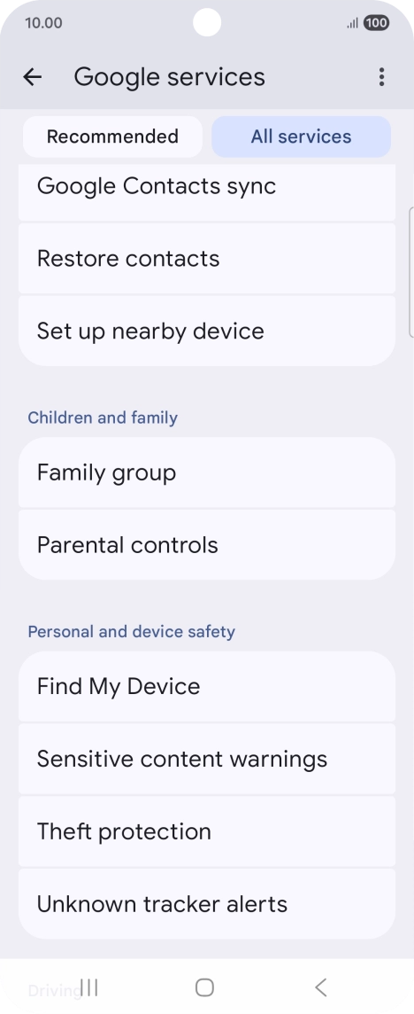 Press Find My Device. Press Find My Device.