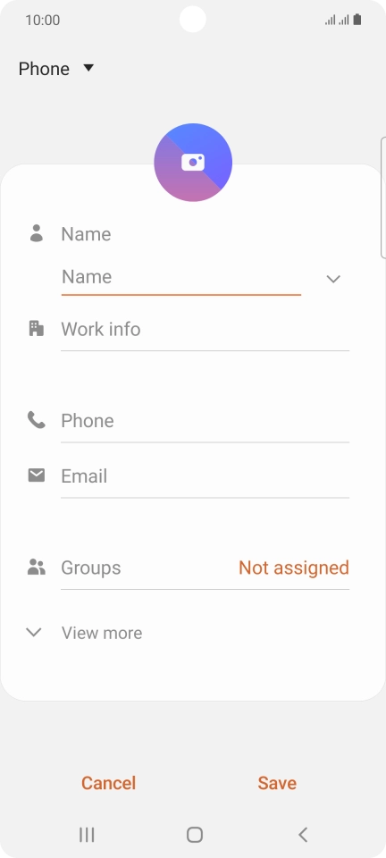 Press the address book drop down list. Press the address book drop down list.