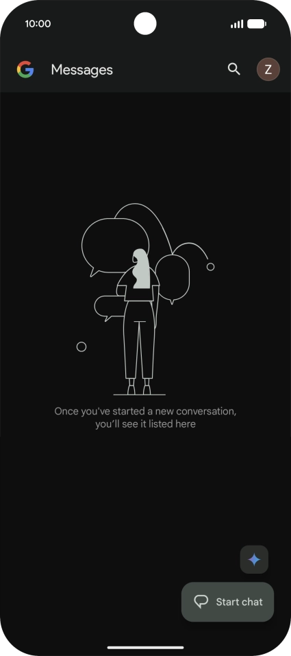 Press the profile icon. Press the profile icon.
