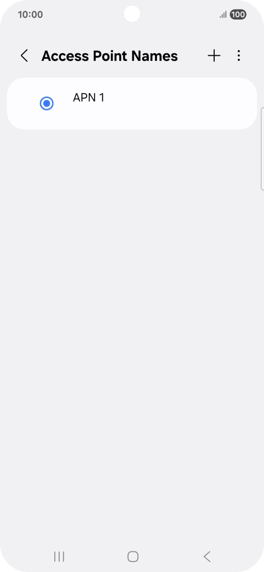 Press the add icon. Press the add icon.