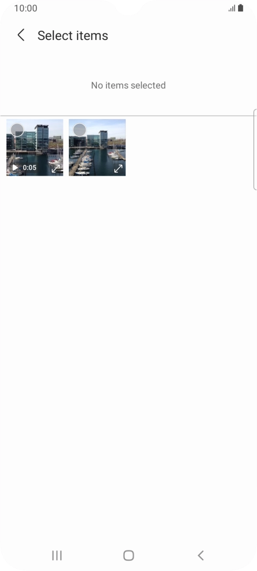 Press the required picture. Press the required picture.
