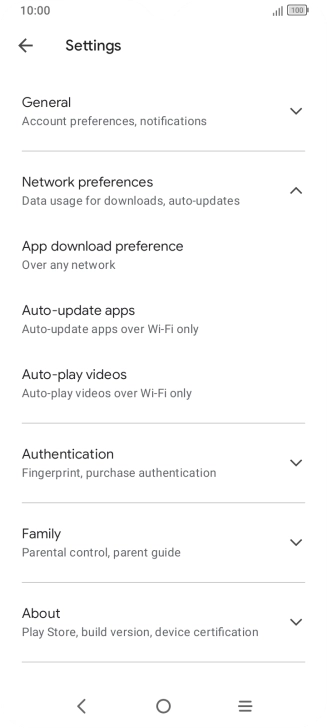 Press Auto-update apps. Press Auto-update apps.