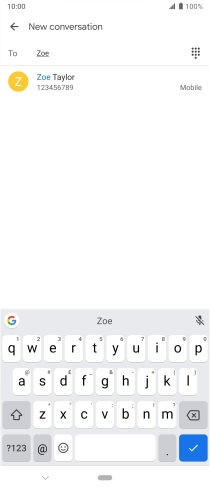 Press the required contact. Press the required contact.
