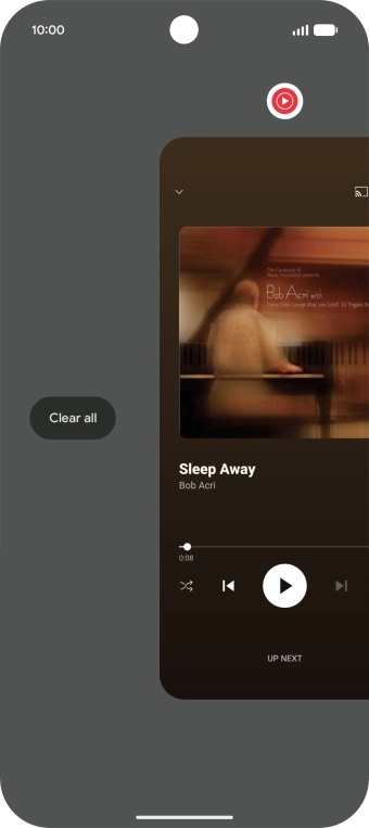 Press Clear all. Press Clear all.